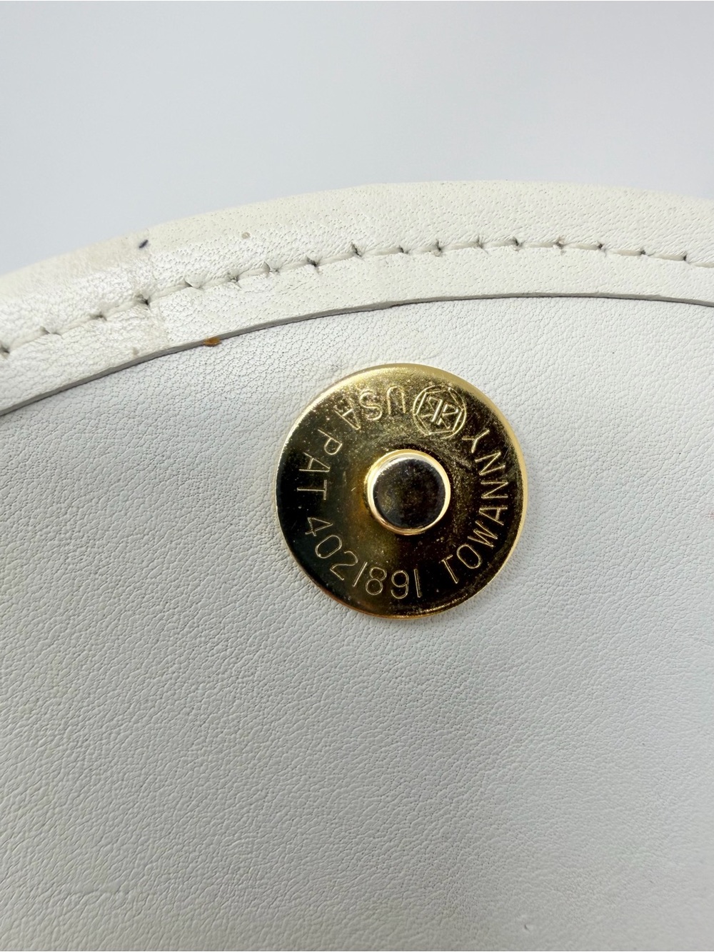 Vintage Coach Casey Crossbody Bag White Bone Leather 0204-351 - Picture 9 of 11